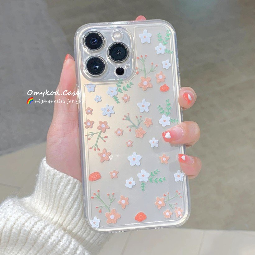 Ốp Điện Thoại Mềm Trong Suốt Chống Rơi Hình Hoa Cho Samsung S21 S20 FE S22 S21 S20 Plus Ultra Note 20Plus M33 M23 M53