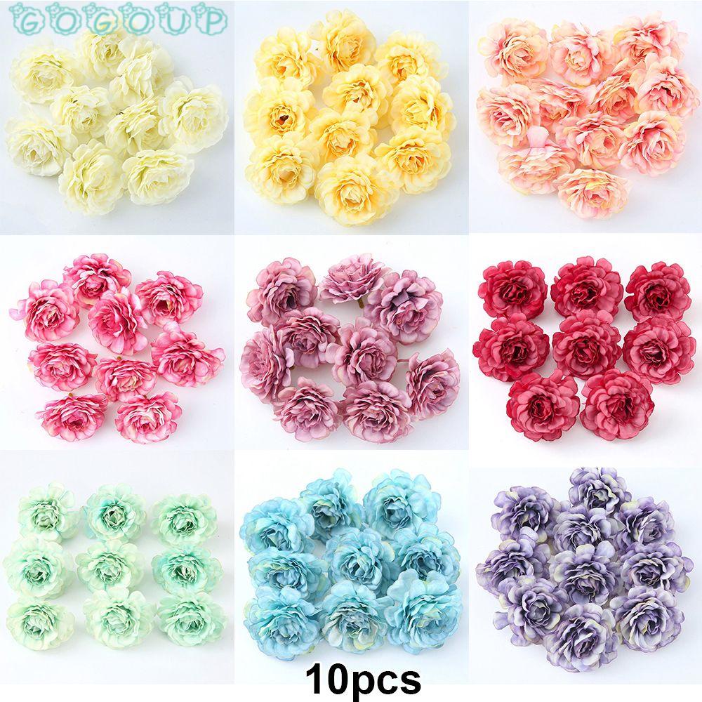 Set 10 Bông Hoa Giả Trang Trí Tiệc Sinh Nhật / Đám Cưới