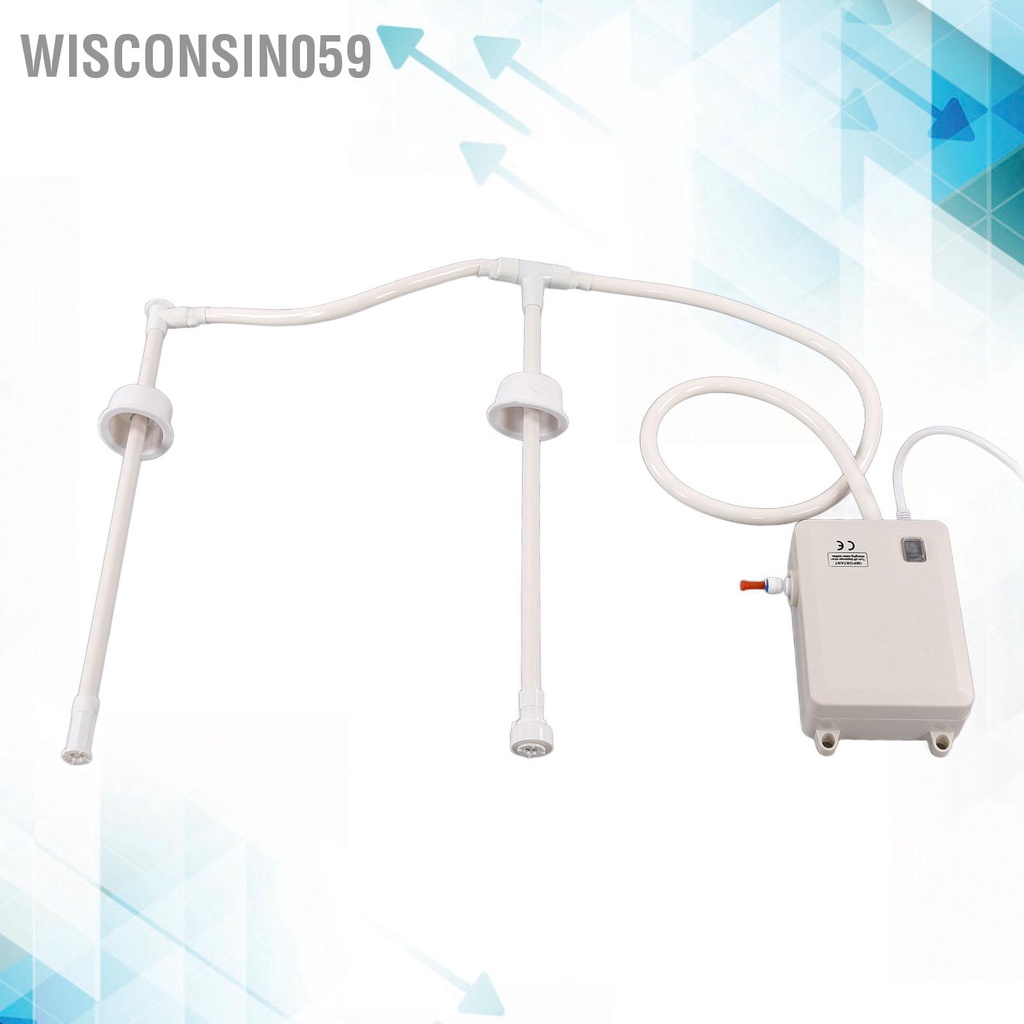 Wisconsin059 Bình Nước Hệ Thống Bơm Tự Mồi Với Ống 20ft 1/4in 1 Gallon 40PSI Phích Cắm Châu Âu 250VAC