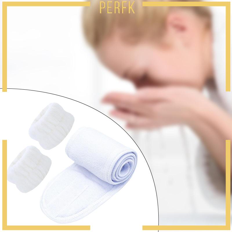 Bộ 3 Băng Đô Rửa Mặt / Cổ Tay / Khăn Tắm