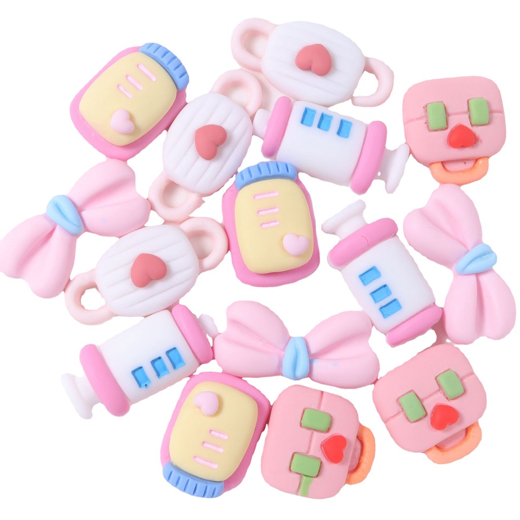 Set 10 Phụ Kiện Hoạt Hình Trang Trí Tóc DIY