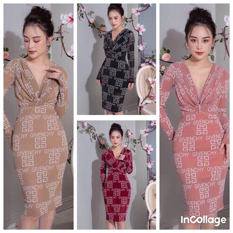 Đầm body nhũ tay dài cao cấp tặng hoa tai thời trang xinh xắn - Yêu Shop 85