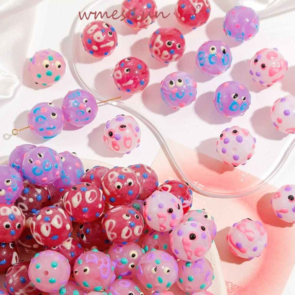 Set 2 Khuyên Tai Nhựa Acrylic Nhỏ Dễ Thương Diy WMES15H