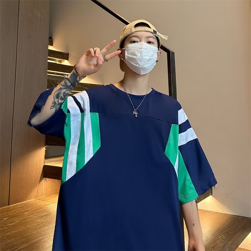 Áo Thun Ngắn Tay Phong Cách Đường Phố Âu Mỹ Cá Tính Cho Nam