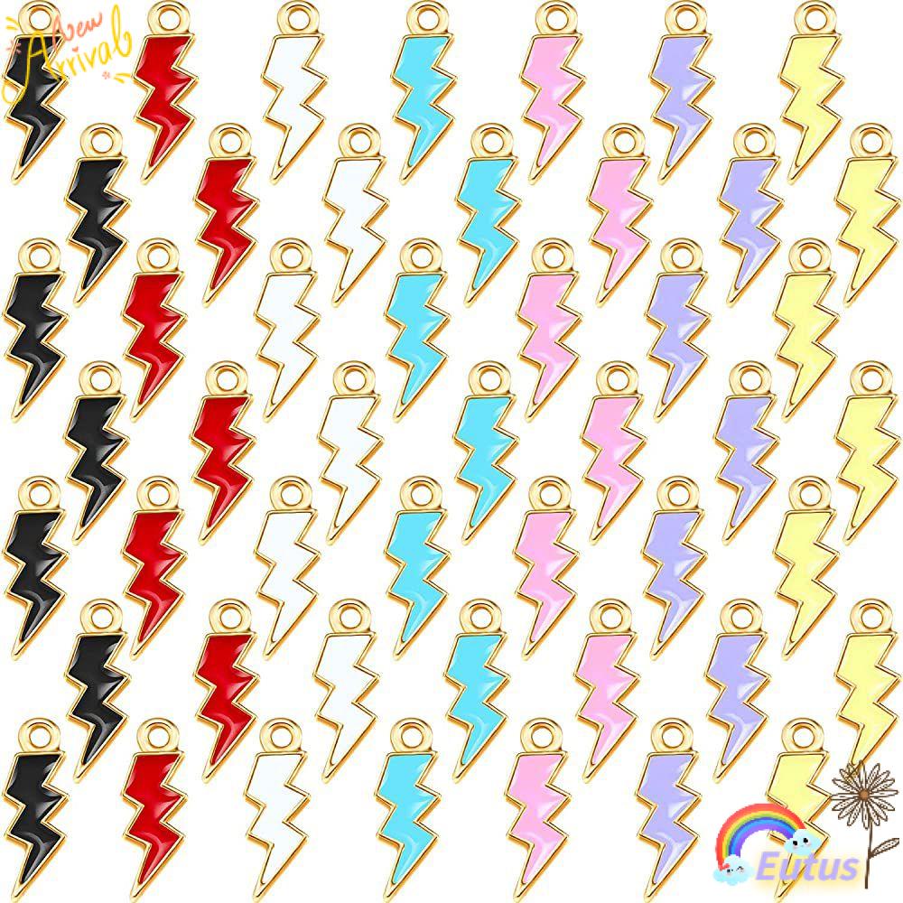 Set 10 Mặt Vòng cổ Hình Tia Chớp Độc Đáo Charms