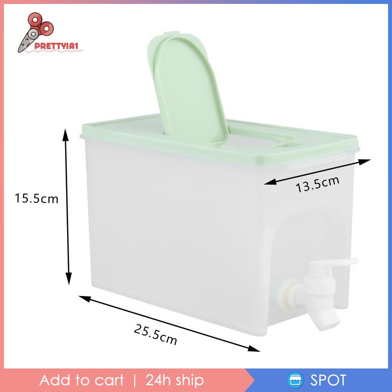 [Prettyia1] Bình Đựng Nước Lạnh Với Vòi Rót Lạnh Chắc Chắn Sức Chứa Lớn Cho Tủ Lạnh