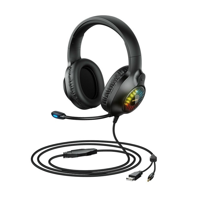 Tai nghe kèm míc Gaming giả lập 7.1 Remax RM810/Tai nghe kèm míc Remax RM850 dùng học zoom học online