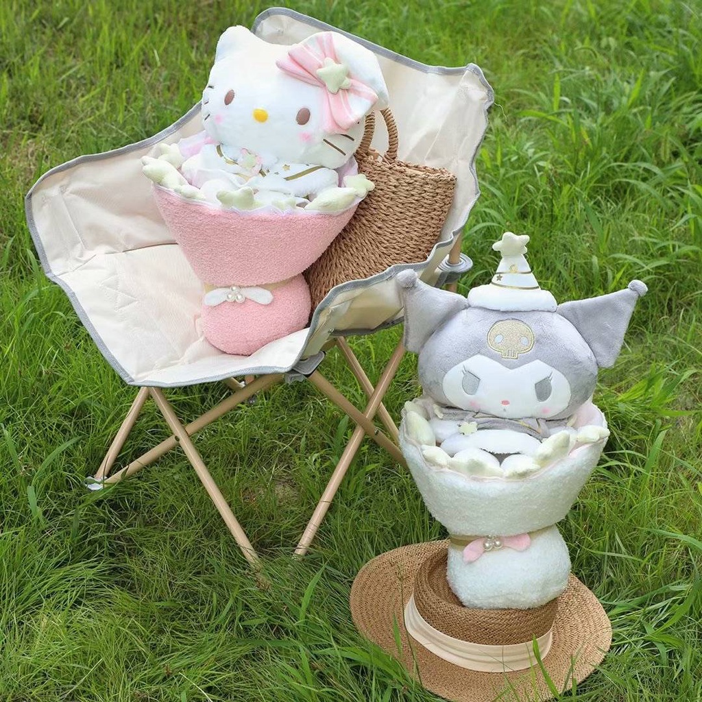 SANRIO Búp Bê Nhồi Bông Hình Hello Kitty Dễ Thương Cho Bạn Gái