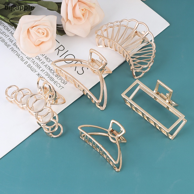 Kẹp Tóc Lớn Bằng Kim Loại Phong Cách Hiện Đại Cho Nữ