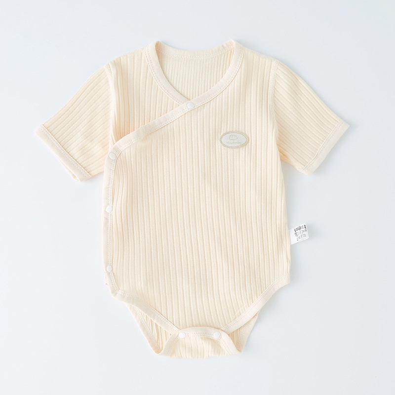 Áo Liền Quần Ngắn Tay Chất Liệu Cotton Dành Cho Trẻ Nhỏ Mới Sinh