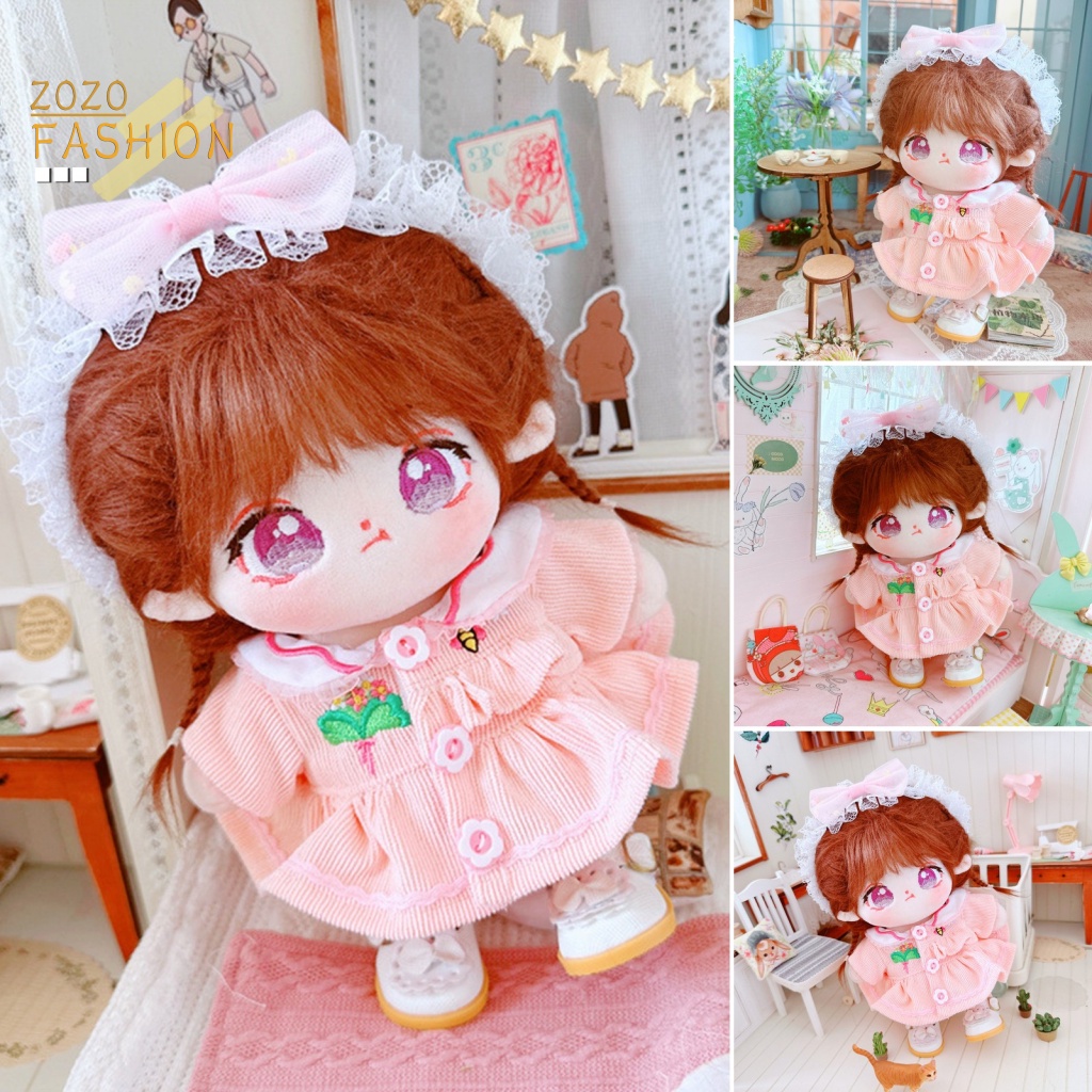 Áo Khoác Mềm Mại Họa Tiết Hoa Xinh Xắn Cho Búp Bê Mặc Hàng Ngày