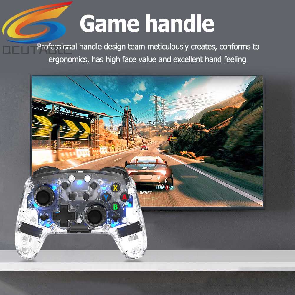 Tay Cầm Chơi Game Màu Đen 8m Có 8 Đèn LED Nền Cho Android