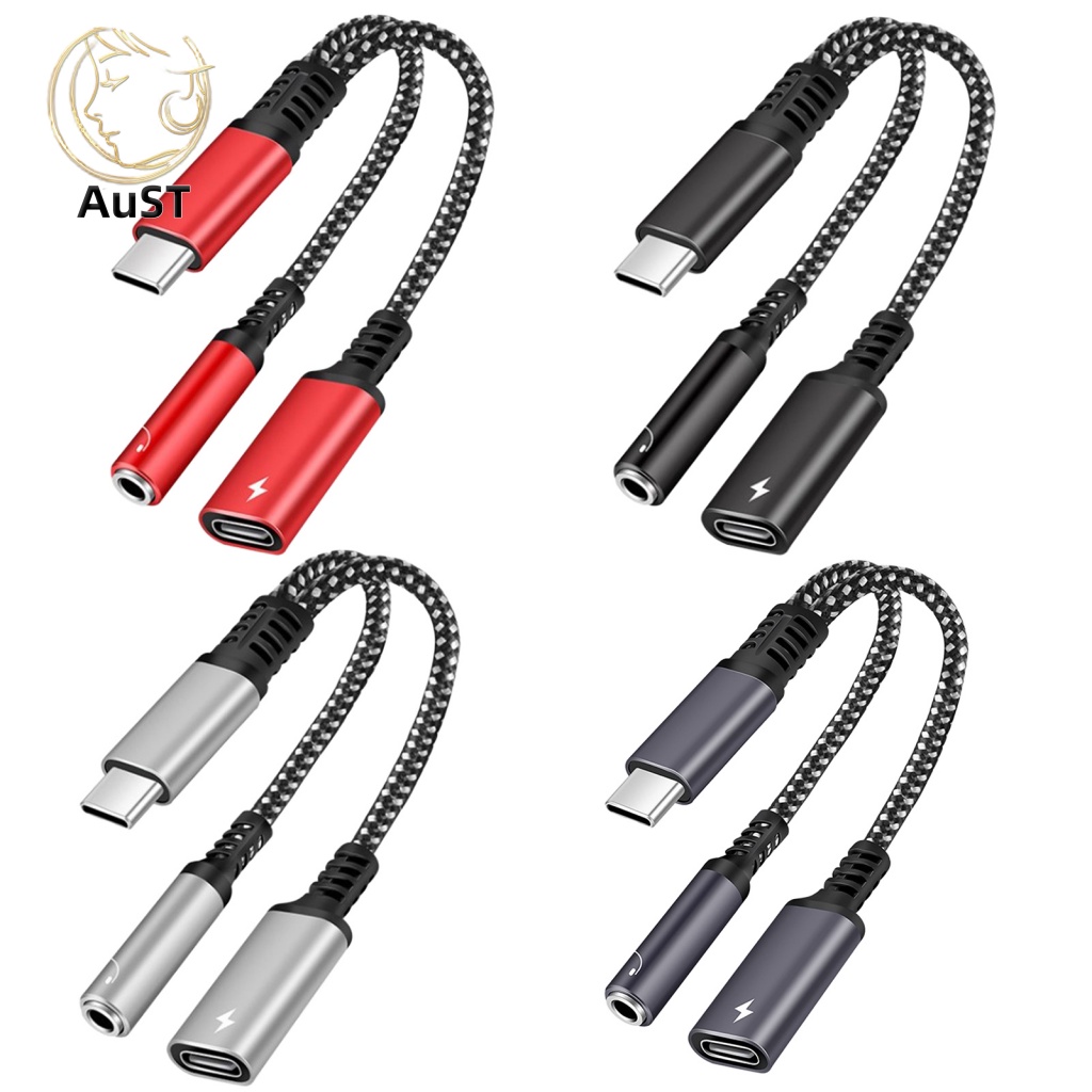 Cáp Chuyển Đổi Âm Thanh Type-C Sang 3.5mm / Type-C 2 Trong 1 Cho Điện Thoại