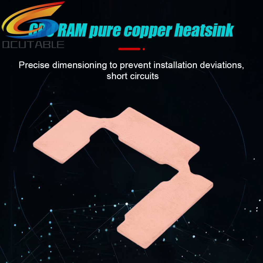 Bộ Tản Nhiệt GPU RAM Bằng Đồng 386.4W / M.K Chống Gỉ Chuyên Dụng Cho RTX 3060 3080 / RX 5600 XT / RX 580