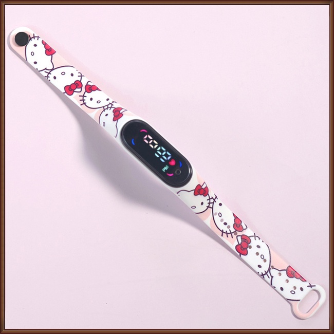 Đồng Hồ Đeo Tay Điện Tử Chống Nước Điều Khiển Cảm Ứng In Họa Tiết Hoạt Hình Nhiều Màu Sắc