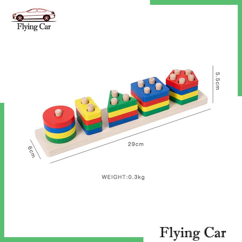 Đồ Chơi Khối Gỗ Phân Loại Nhiều Màu Sắc Dành Cho Trẻ Mẫu Giáo [Lzdjfmy2]