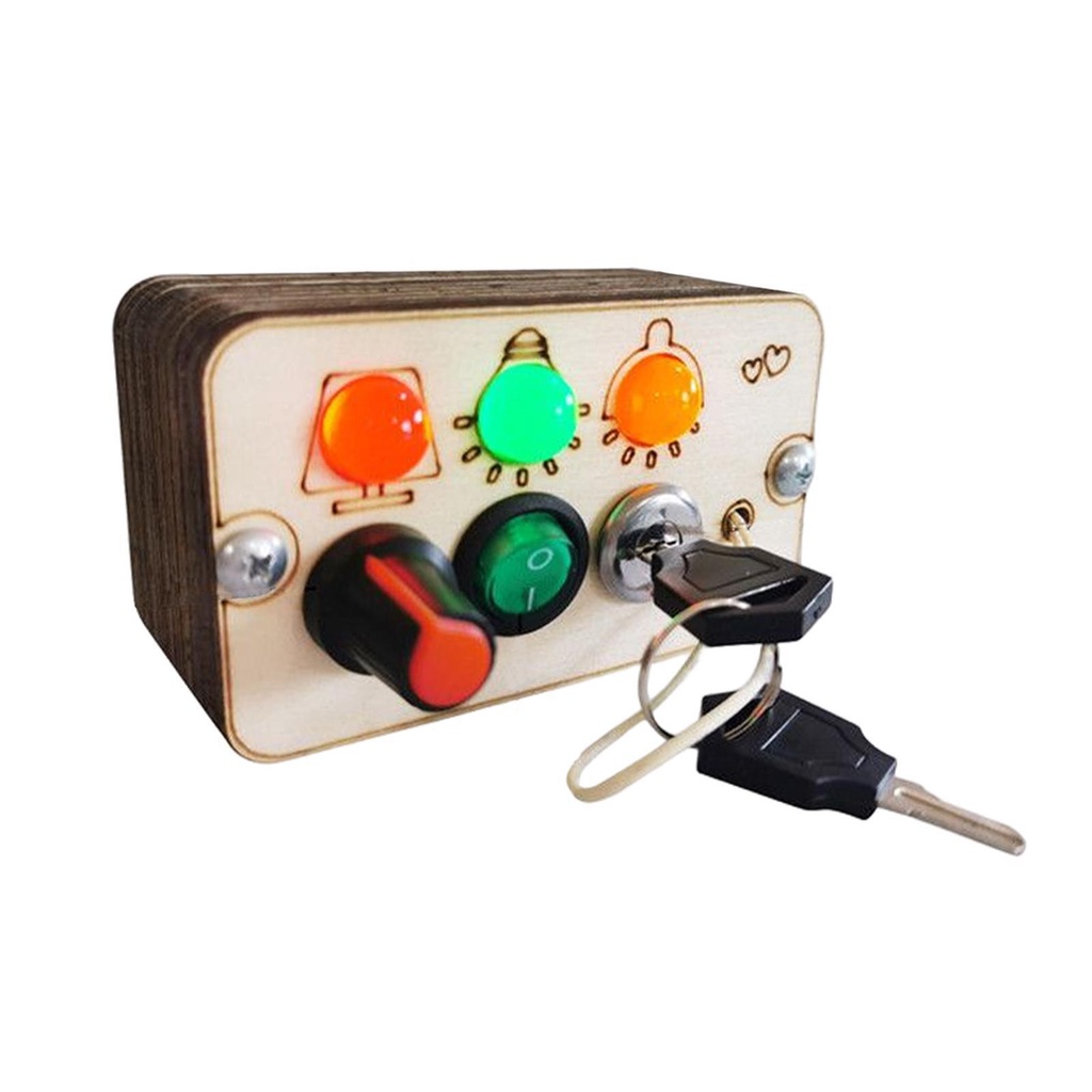 Đồ Chơi Bảng Công Tắc Cảm Biến Montessori Có Đèn LED Cho Bé