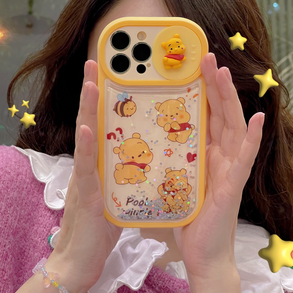 Ốp Điện Thoại Mềm Chống Sốc In Hình Gấu Pooh Hoạt Hình Cho iPhone 14 14PRO max 13 12PRO max 13pro max 11