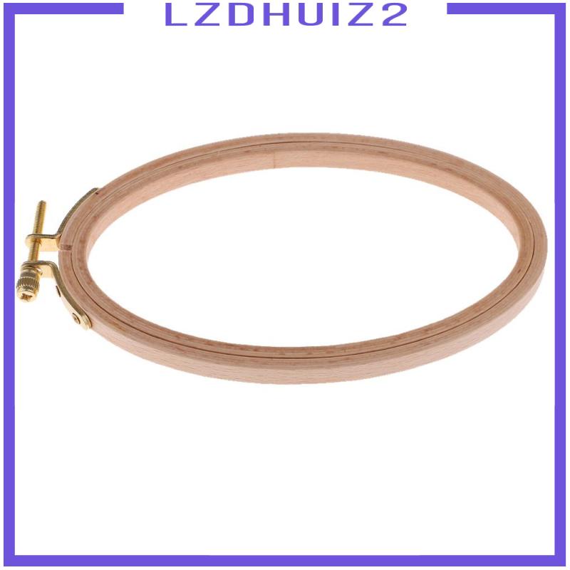 Khung Thêu Hình Oval Bằng Gỗ Kích Thước 16X10Cm Tiện Dụng