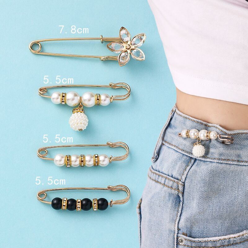 M &amp; E M &amp; E Đầm Ghim Cài Eo Hẹp Eo Cao Có Thể Điều Chỉnh Chống Oxy Hóa20232023