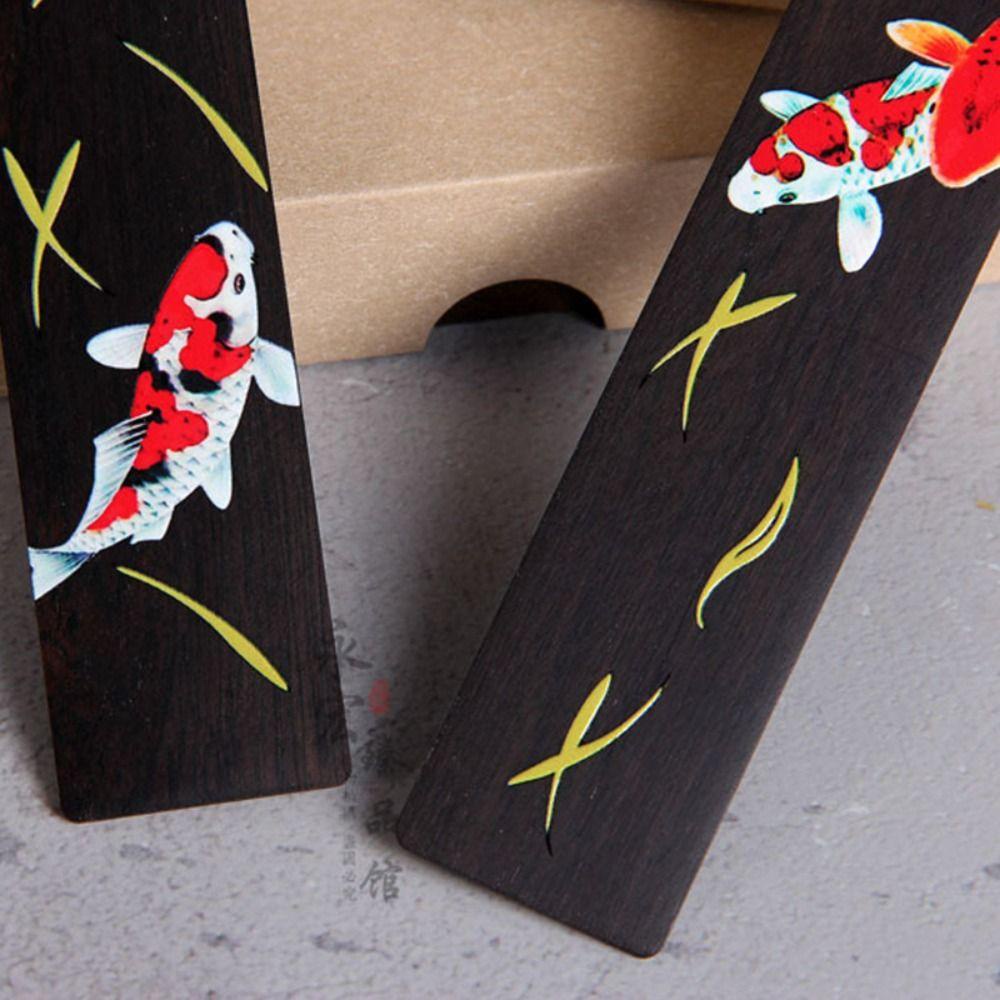 Glenes Bookmark Gỗ Hình Cá Koi Sáng Tạo Thời Trang Vintage Làm Quà Tặng Sinh Nhật / Học Sinh / Quà Tặng Ngày Nhà Giáo