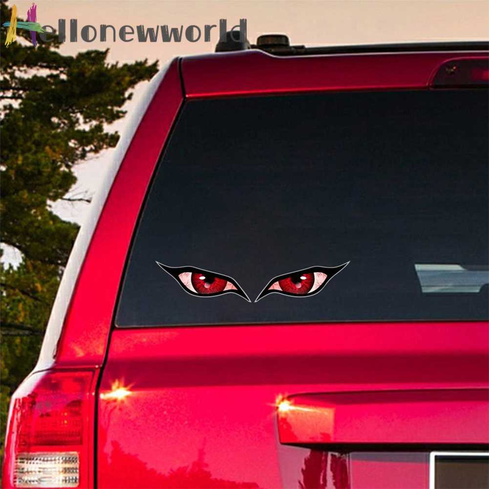 Set 2 Miếng Dán Trang Trí Xe Hơi Hình Đôi Mắt Độc Đáo