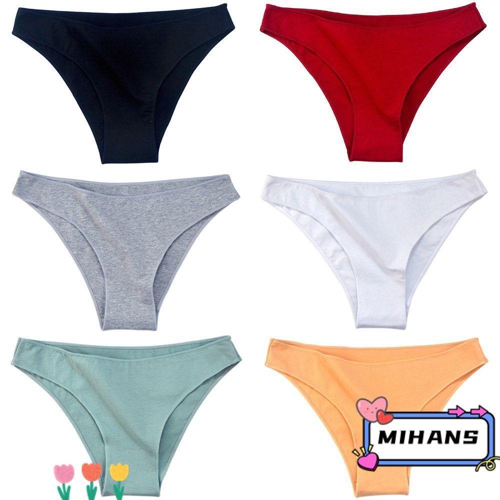 Quần Lót Cotton Lưng Thấp Màu Sắc Đơn Giản Cho Nữ