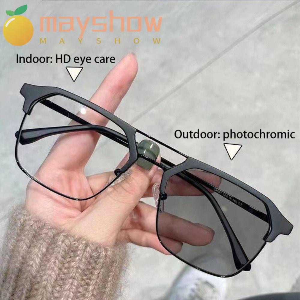 Mắt Kính Gọng Vuông Siêu Nhẹ Phong Cách Cổ Điển Hợp Thời Trang