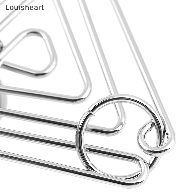 Nhẫn Kim Loại Louisheart Challenging Hình Tam Giác Thử Thách Trí Não Cho Người Lớn Và Trẻ Em TFG