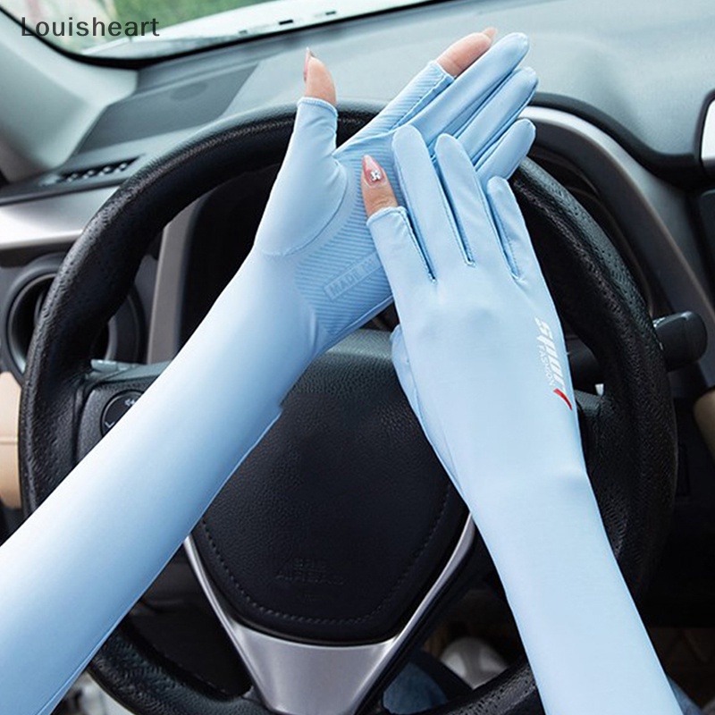 1 Cặp Găng Tay Louisheart Chống Nắng / Tia UV Khi Chạy Bộ Thể Thao Dành Cho Nam Và Nữ TFG