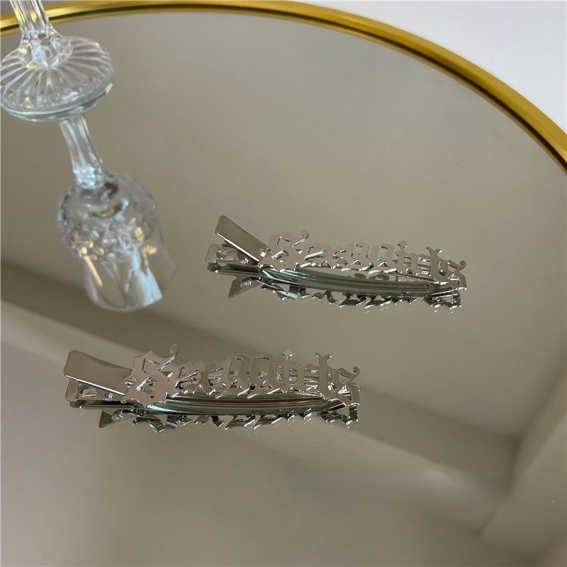 Kẹp Tóc Chữ Cái Thời Trang Gothic Ngọt Ngào Cho Nữ