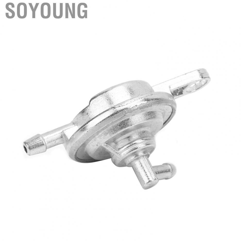 Soyoung Fuel Tap Valve  Petcock Switch Self Priming Aluminum Alloy Durable for Scooter Replacement GY6 50cc 150cc ATV