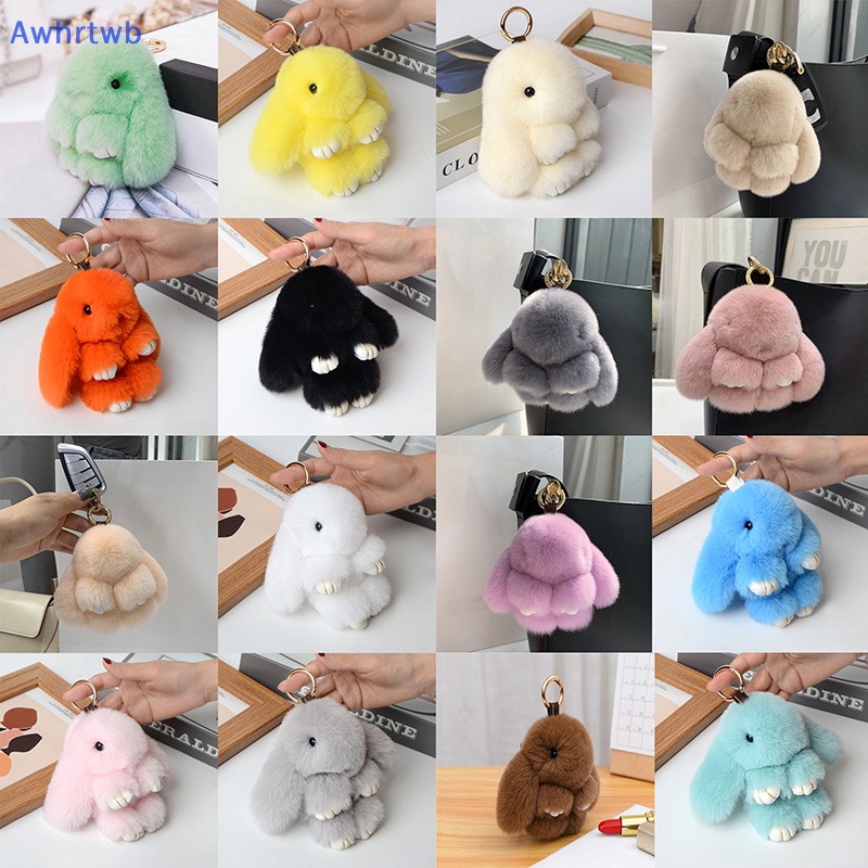 Móc Khóa Thỏ Nhồi Bông 10CM Dễ Thương Mới