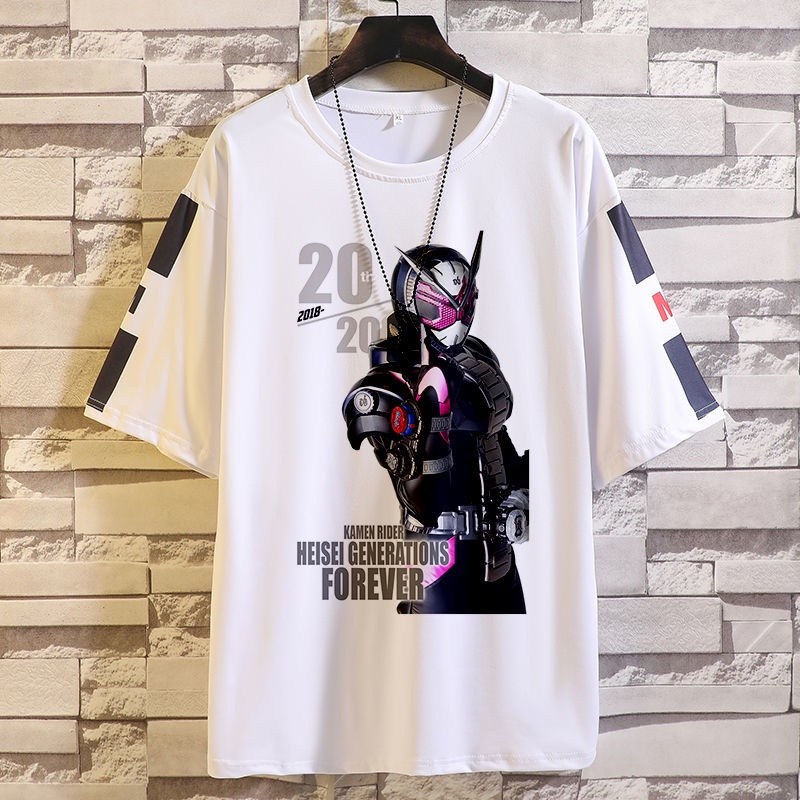 Áo Thun Tay Ngắn In Hình Kamen Rider Merchandise Thời Trang Mùa Hè Cho Nam