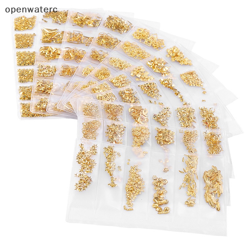 Miếng Dán Trang Trí Móng Tay Bằng Kim Loại Thời Trang DIY vn