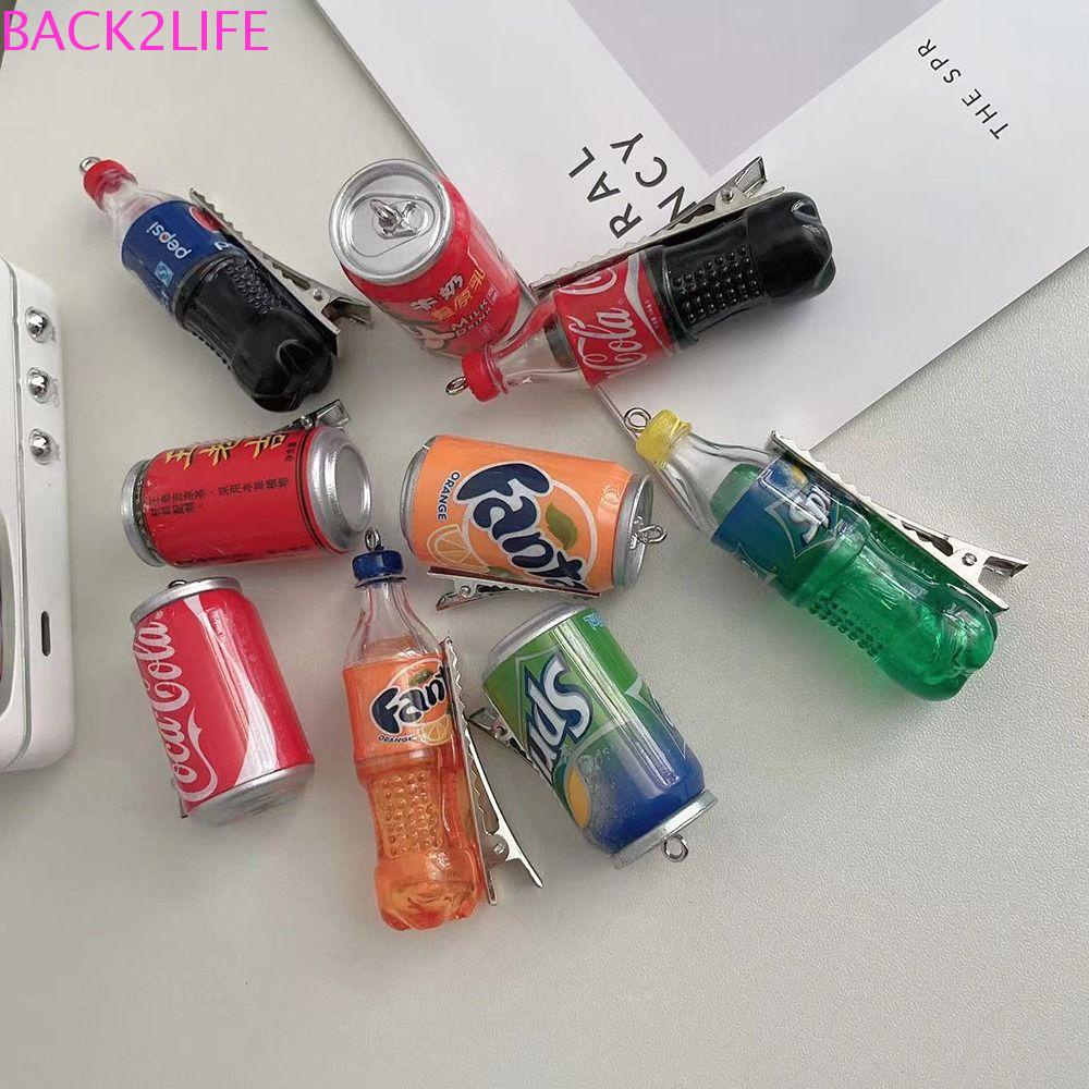 Kẹp Tóc Hình Chai Nước Ngọt / Cola Bằng Nhựa Resin Dễ Thương Vui Nhộn Cho Nữ Y2K BACK2LIFE