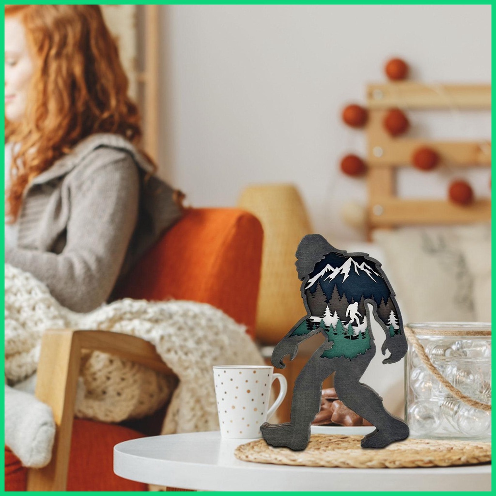 Phụ Kiện Trang Trí Tường Hình Gấu Nâu 3D Nhiều Tầng Sáng Tạo