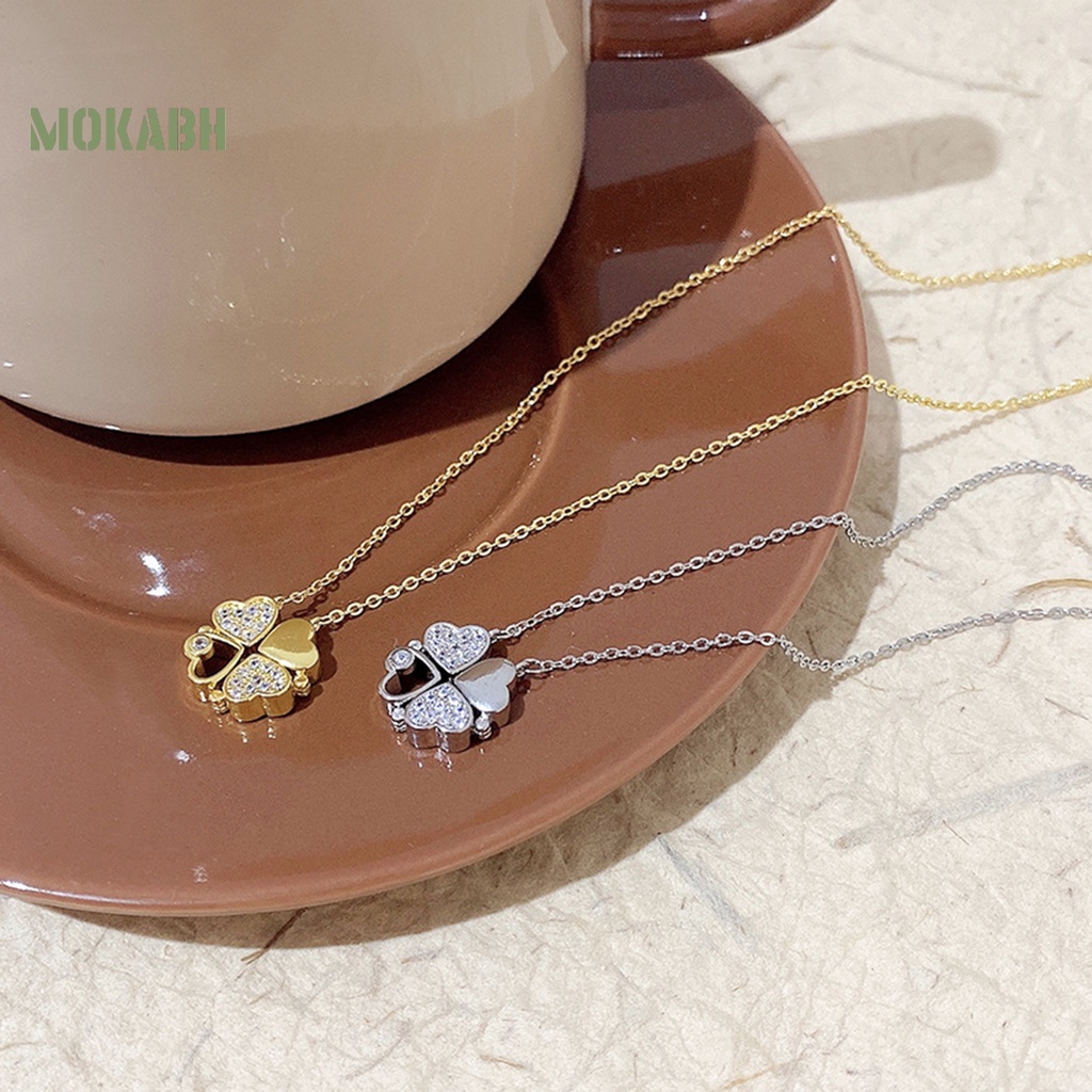 Vòng cổ Mặt Hình Cỏ Bốn Lá Thời Trang Xinh Xắn Cho Nữ