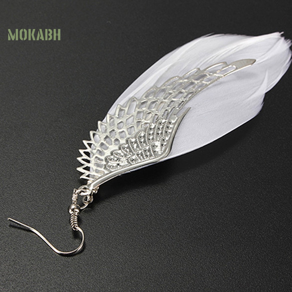 Bông Tai Hình Cánh Thiên Thần Bằng Hợp Kim Dùng Làm Quà Tặng Hàng Ngày