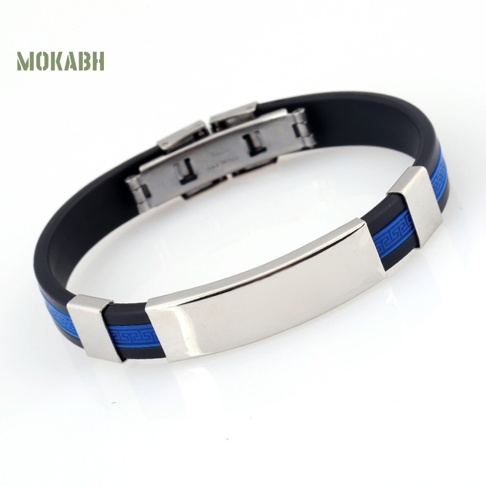 Vòng Đeo Tay Silicone Có Thể Điều Chỉnh Kích Thước Thời Trang Dành Cho Nam Giới