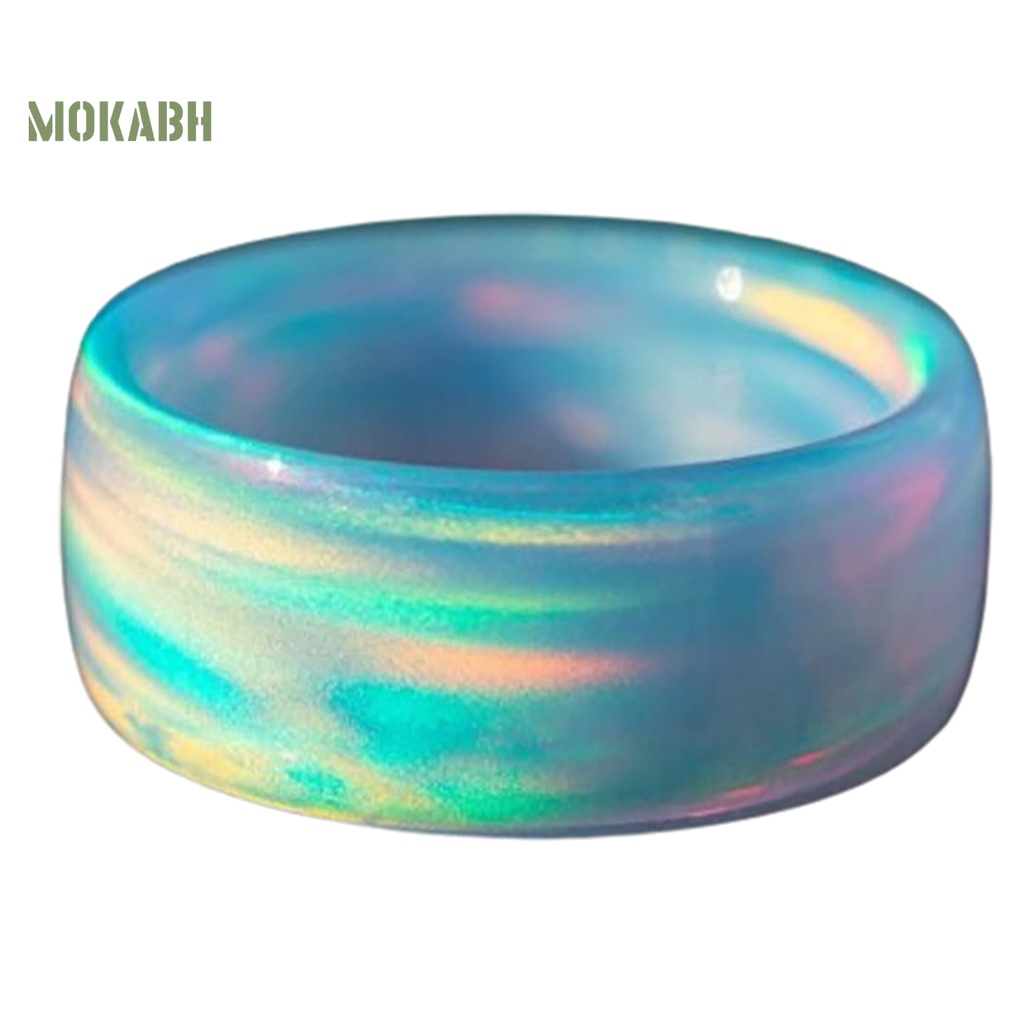 Nhẫn Acrylic Nhiều Màu Bắt Mắt Cho Nữ