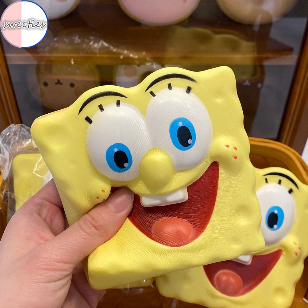 Đồ Chơi Nắn Bóp Đàn Hồi Giảm Stress Hình Spongebob