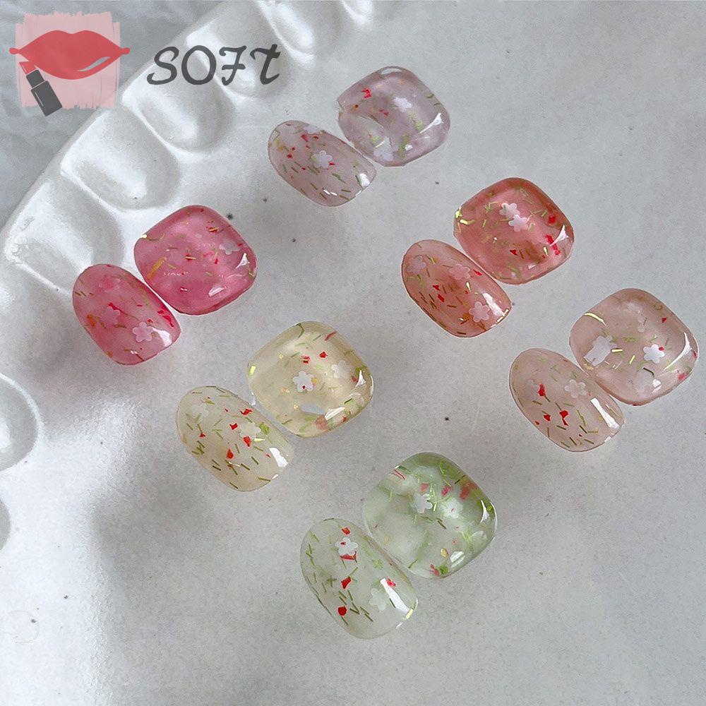 Sơn Móng Tay 15ml Dạng Gel Bán Vĩnh Viễn Màu Sắc Trong Suốt SOFTNESS