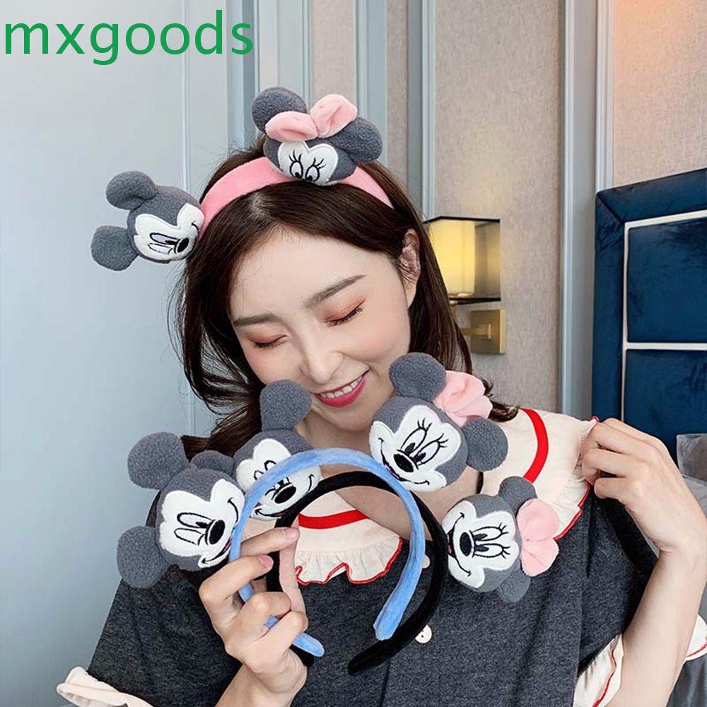 Băng Đô Cài Tóc Bằng Vải Họa Tiết Chuột Mickey Dễ Thương