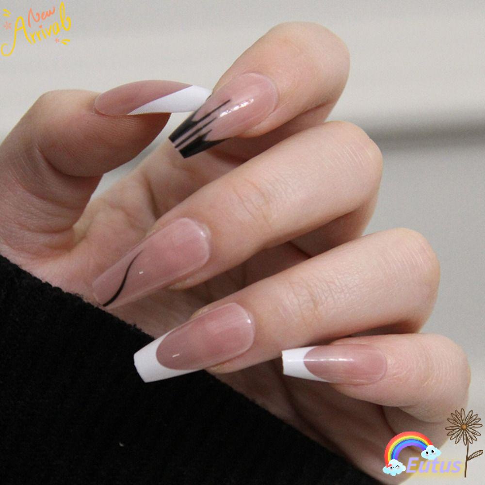 Bộ 24 Móng Tay Giả Che Phủ Toàn Diện Tháo Rời Được Tiện Lợi