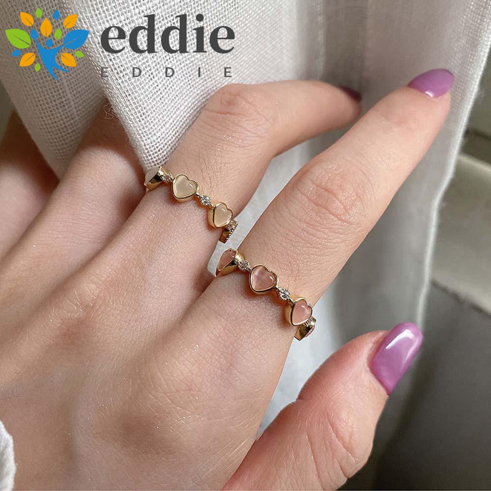 Nhẫn Mở 26Eddie Hình Trái Tim Thời Trang Ngọt Ngào Sáng Tạo Cho Nữ