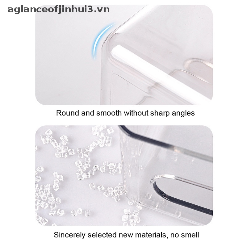 Hộp Đựng Khăn Giấy Gắn Tường Trong Suốt Sức Chứa Lớn Tiện Dụng