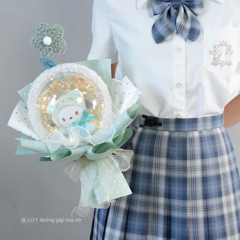 Bó Hoa Búp Bê Kuromi Bobo Dễ Thương Làm Quà Tặng Sinh Nhật Bạn Gái KDY6