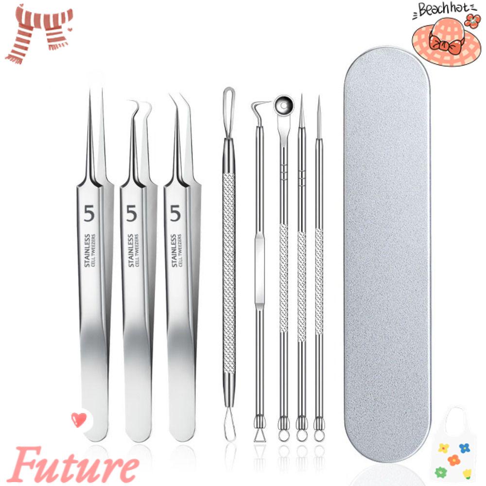 Set 7 Dụng Cụ Nặn Mụn Siêu Mịn Làm Sạch Sâu Chăm Sóc Da Mặt