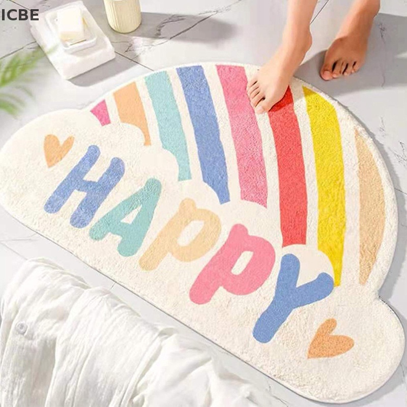 Thảm Chùi Chân Siêu Thấm Nước Chống Trượt Hình Gấu Hoạt Hình Dễ Thương